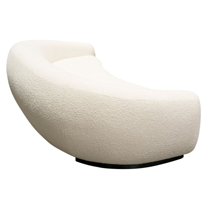 Trendy Boucle Curved Sofa