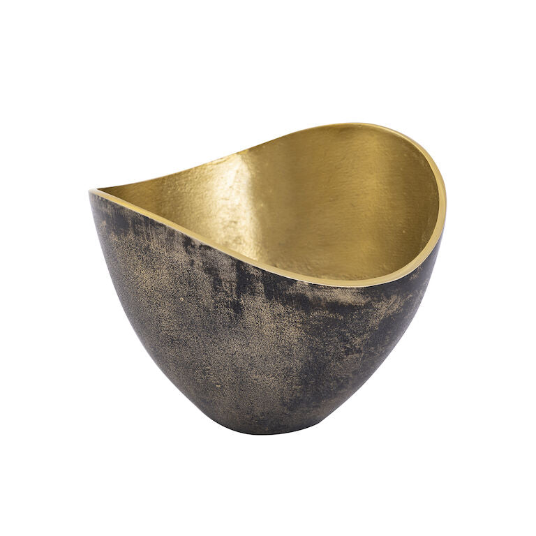 Black Polished Brass Bowl - Set of 2