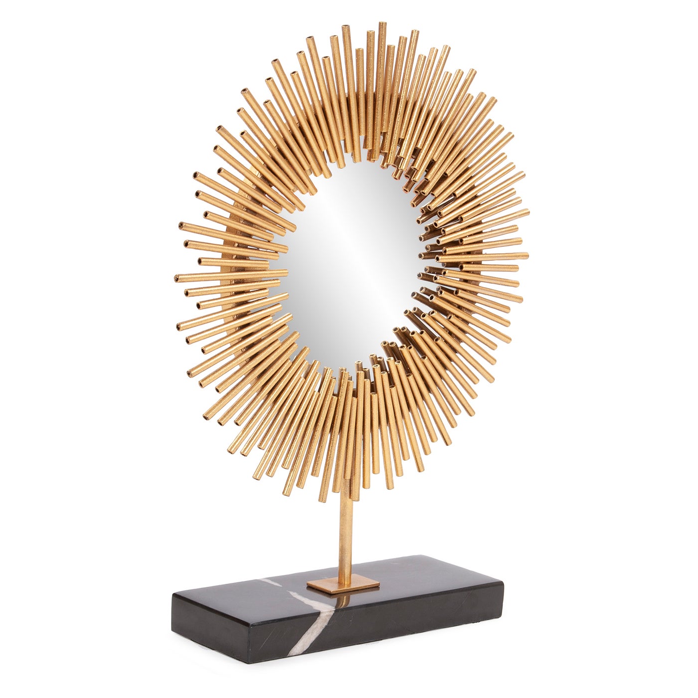 Black Marble and Gold Sculpture