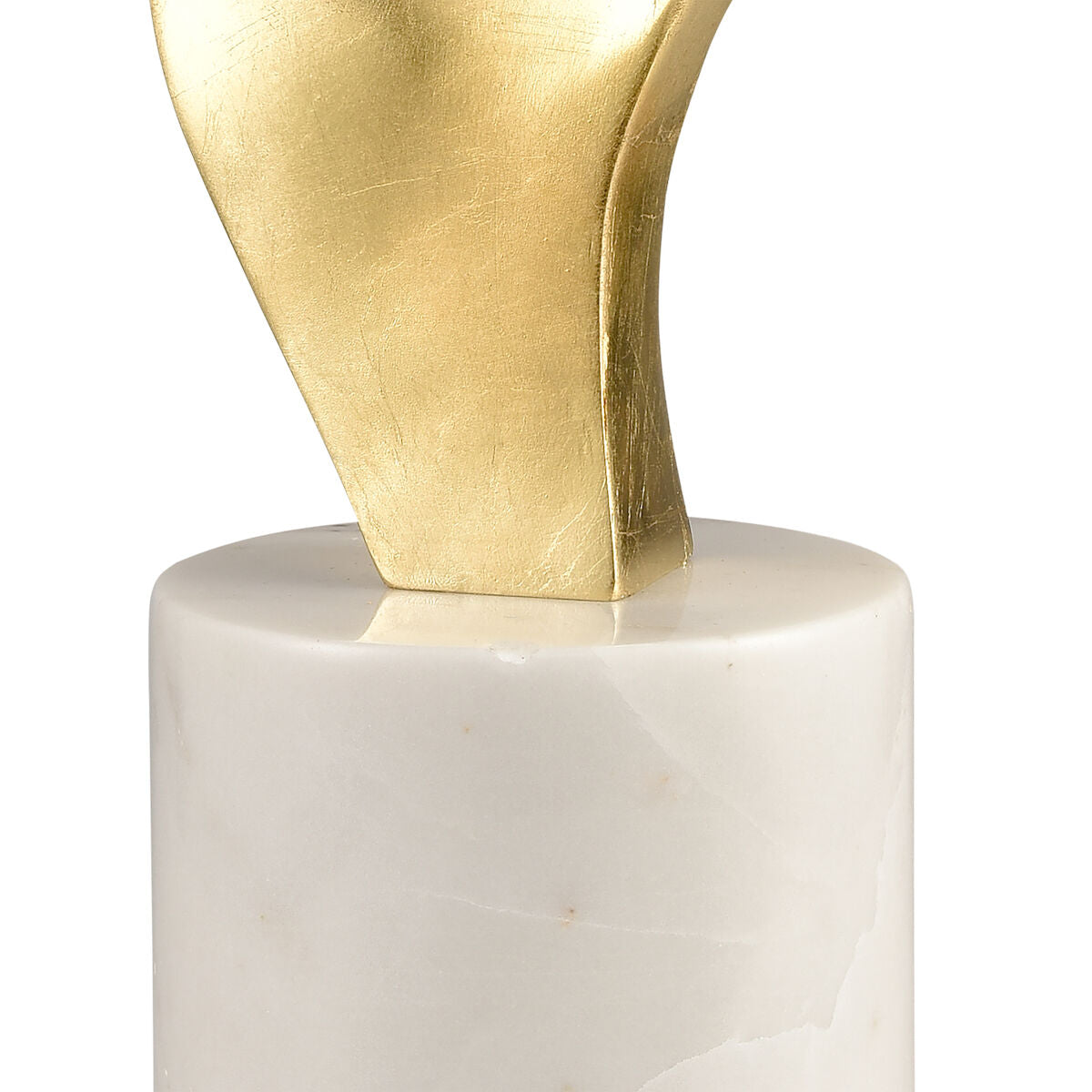 Gold Twin Swirls Sculpture