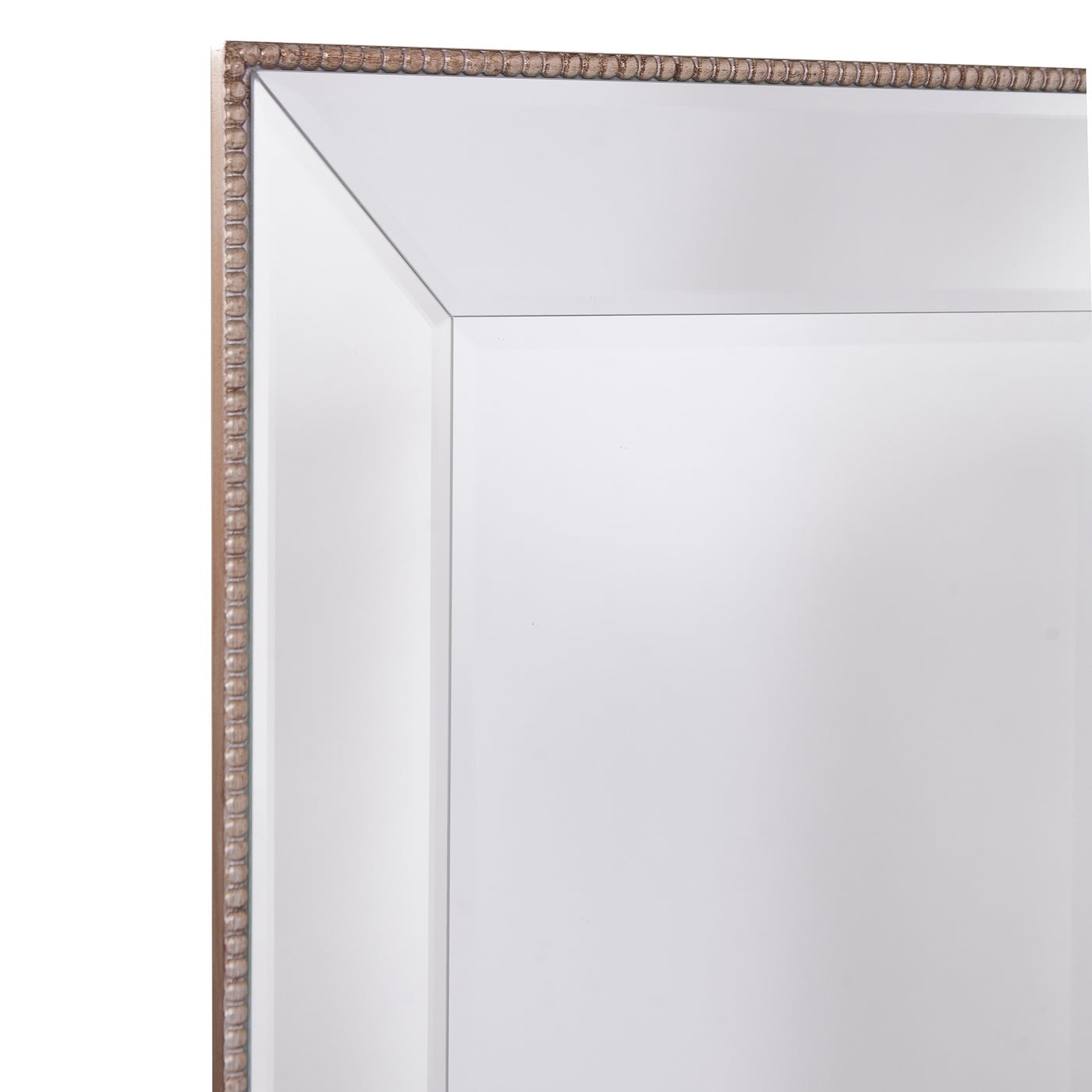 Champagne Antique Silver Rectangular Mirror