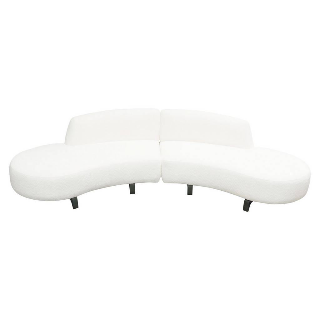 Sophisticated Curved Modular Sofa