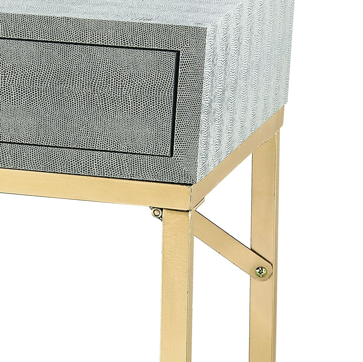 Elegant Faux Shagreen Desk
