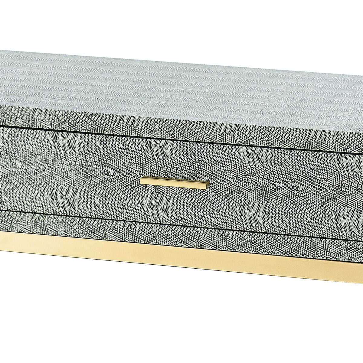 Elegant Faux Shagreen Desk