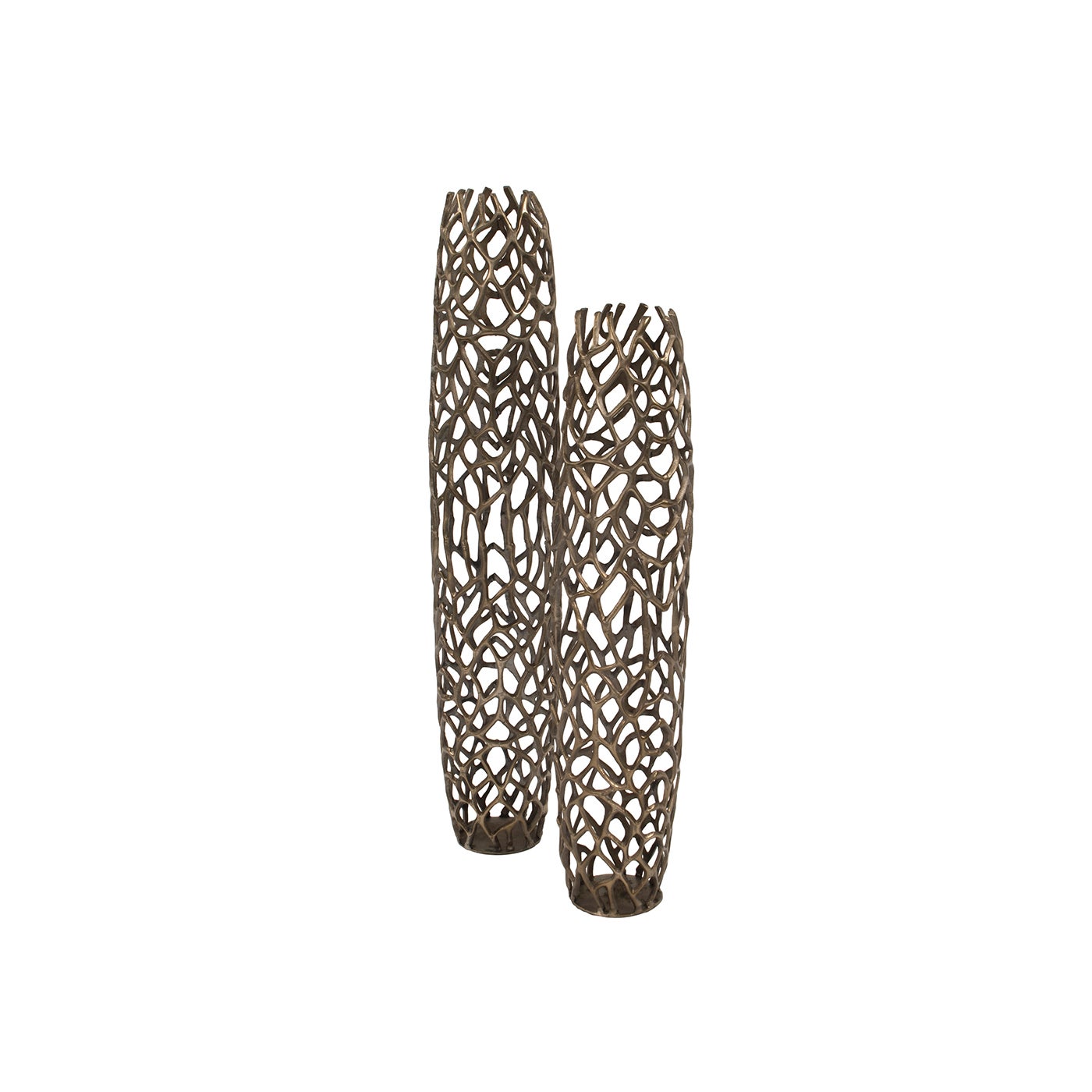 Fashioned Bronzed Branch Floor Vase