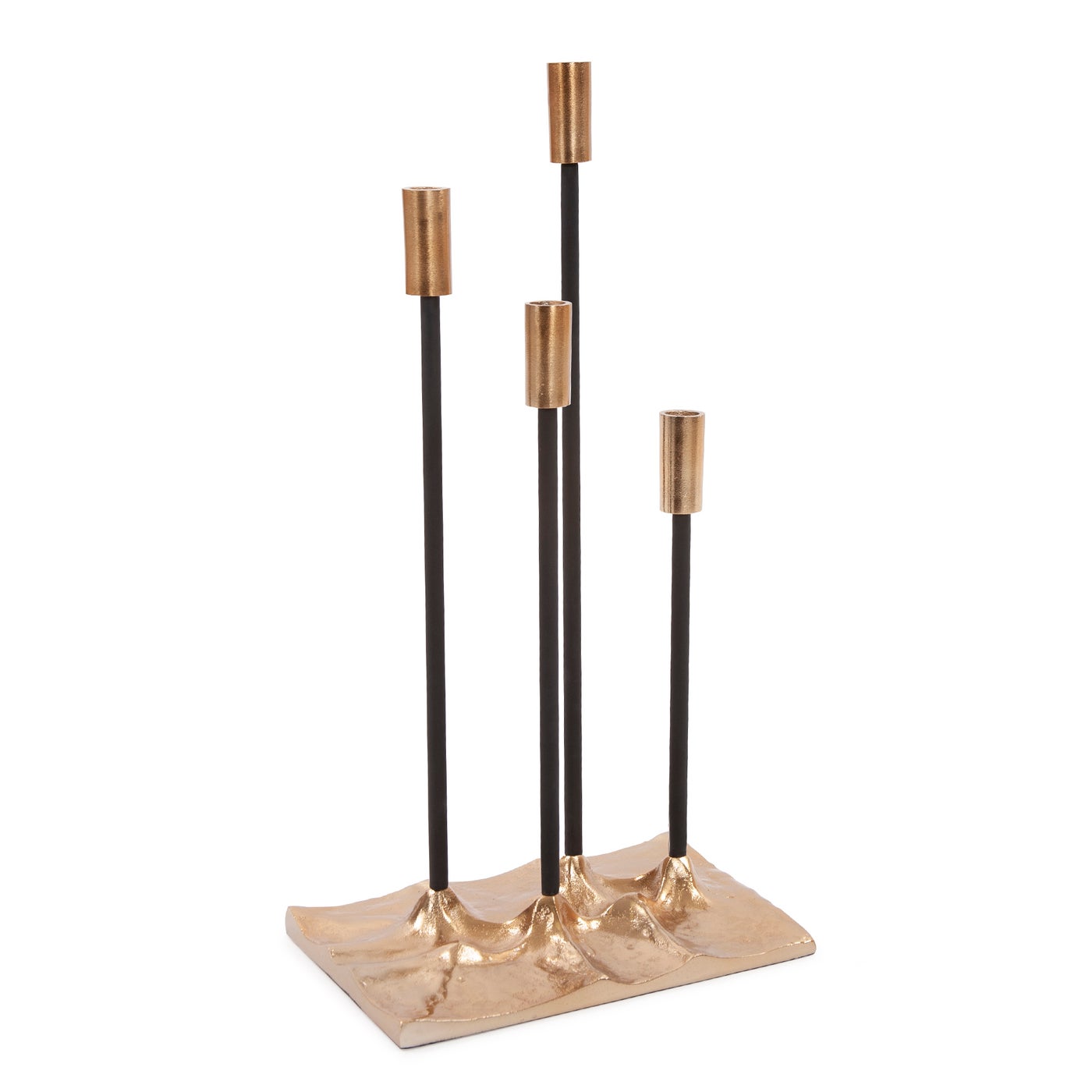 Gold Aluminum Candleholder