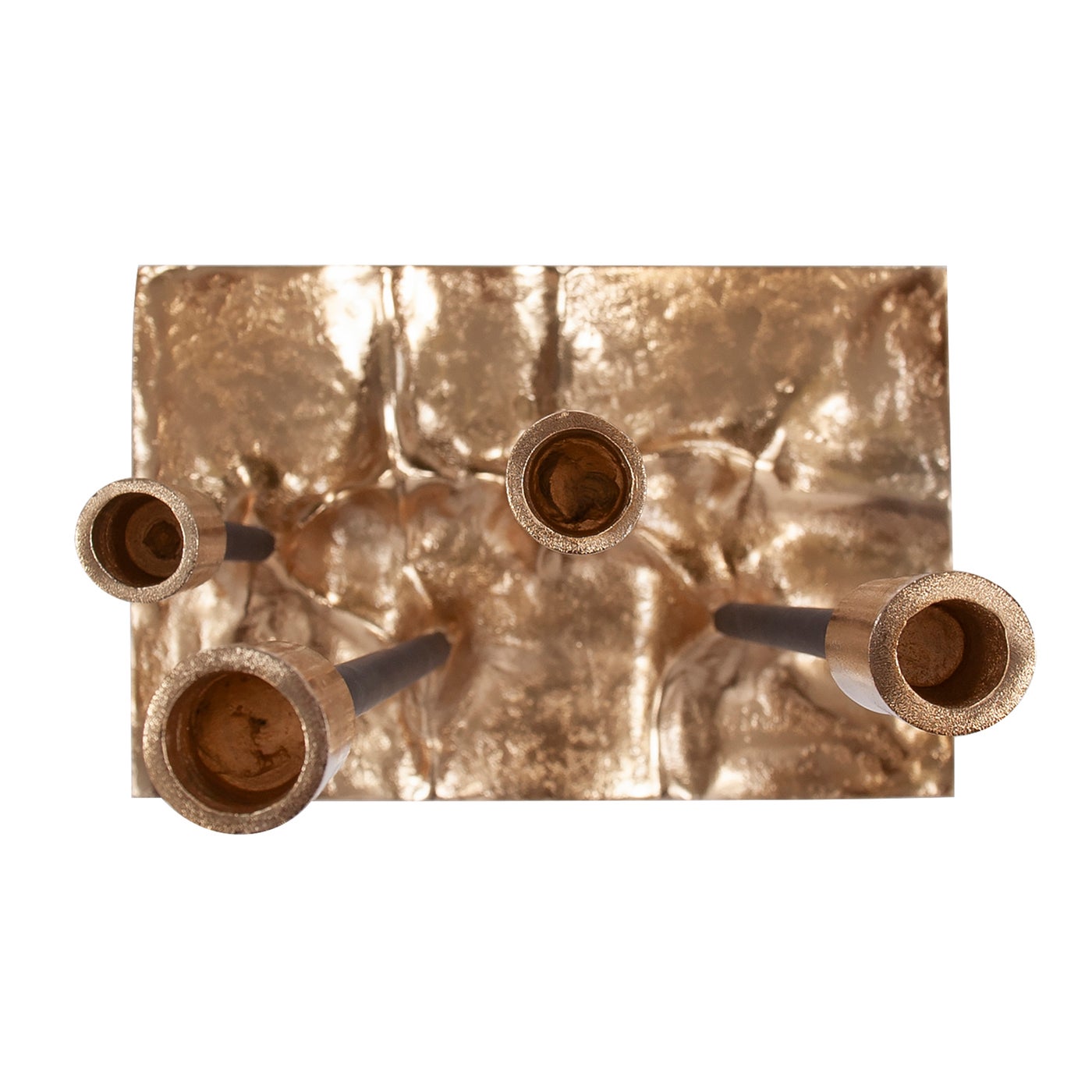 Gold Aluminum Candleholder