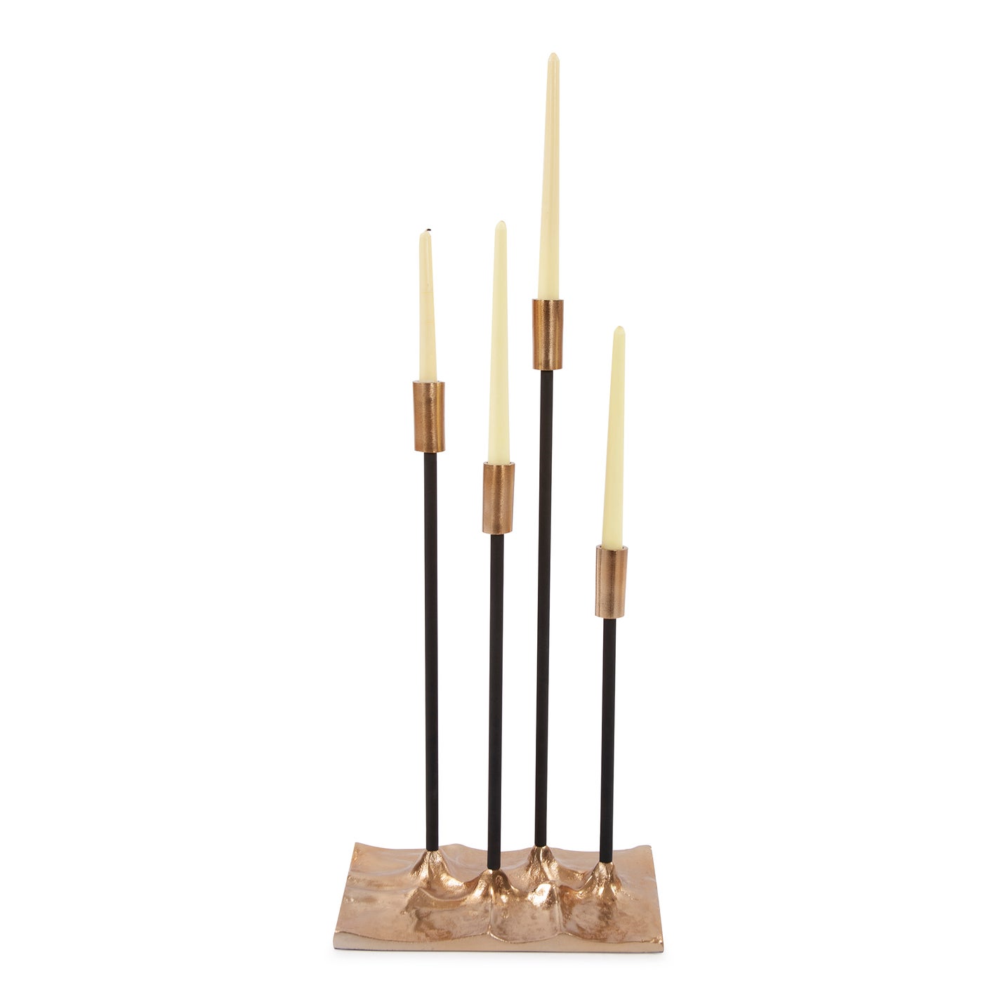 Gold Aluminum Candleholder