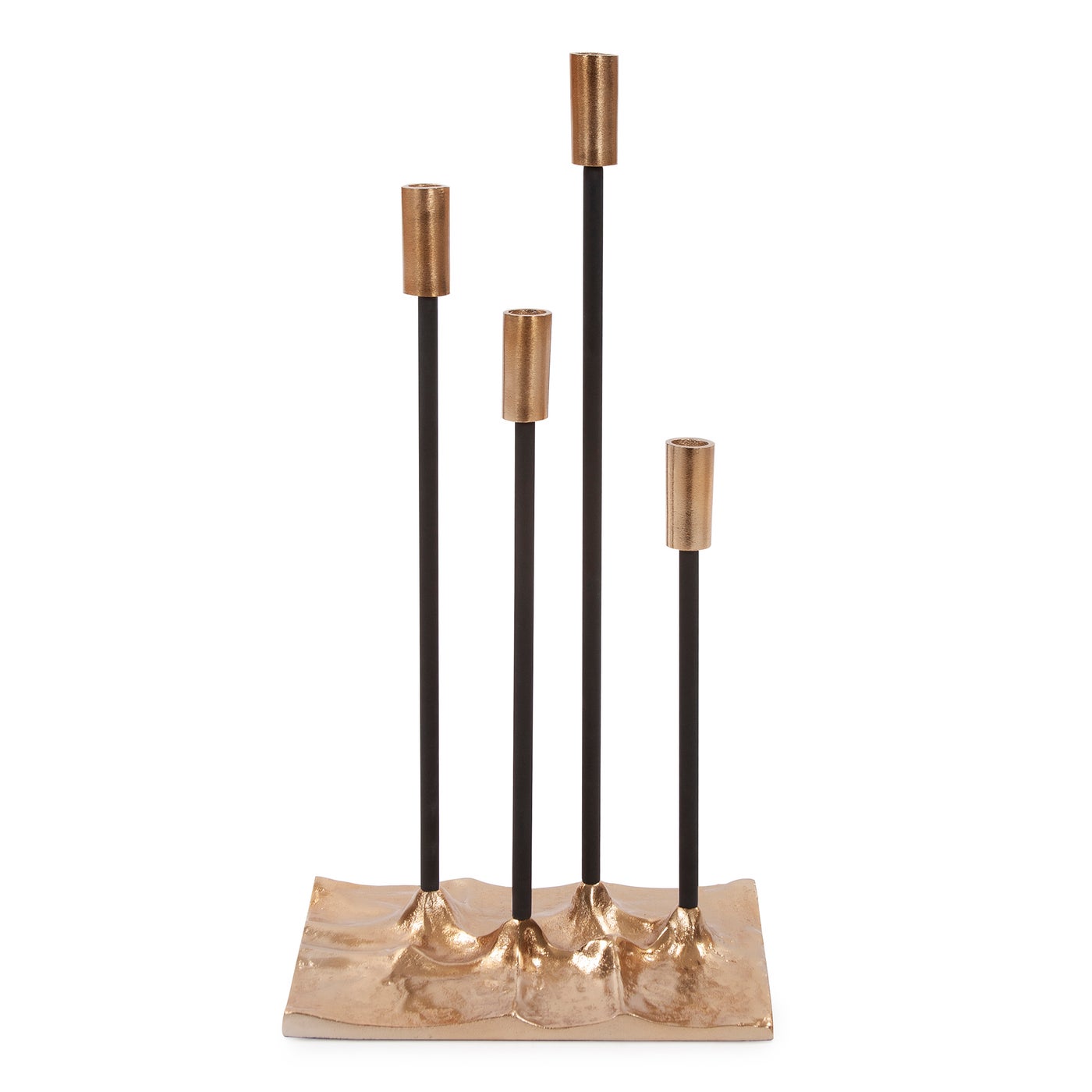 Gold Aluminum Candleholder