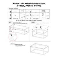 Stainless Steel Rectangular Cocktail Table