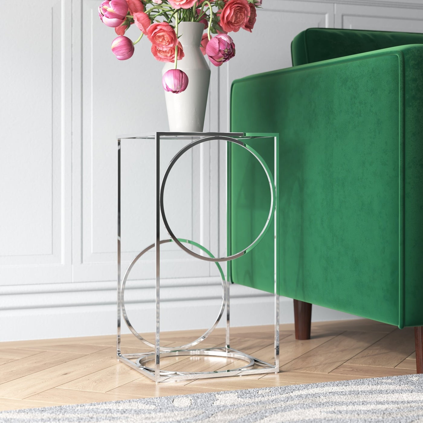 Stainless Steel Accent Table