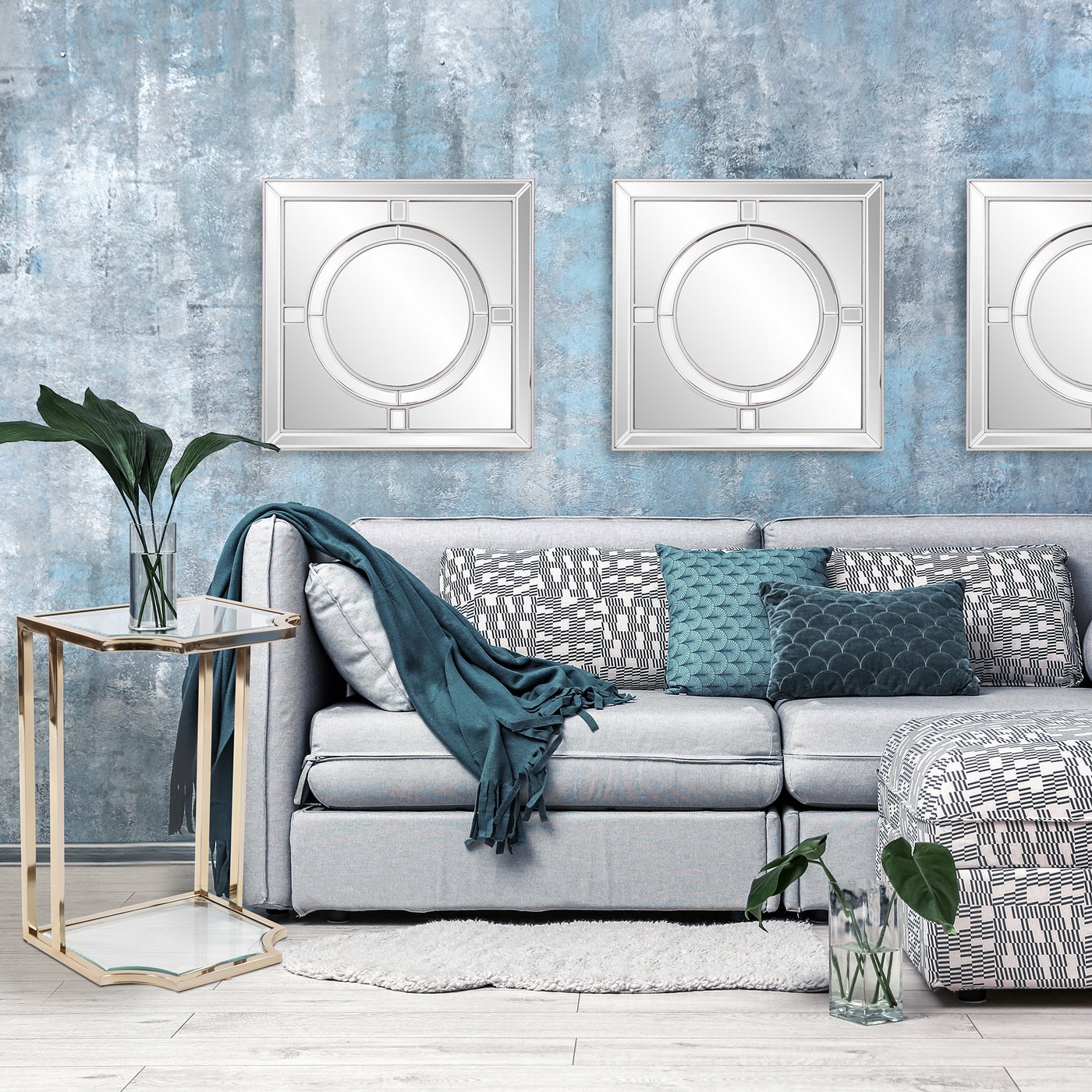 Beveled Silver Squared Squared
