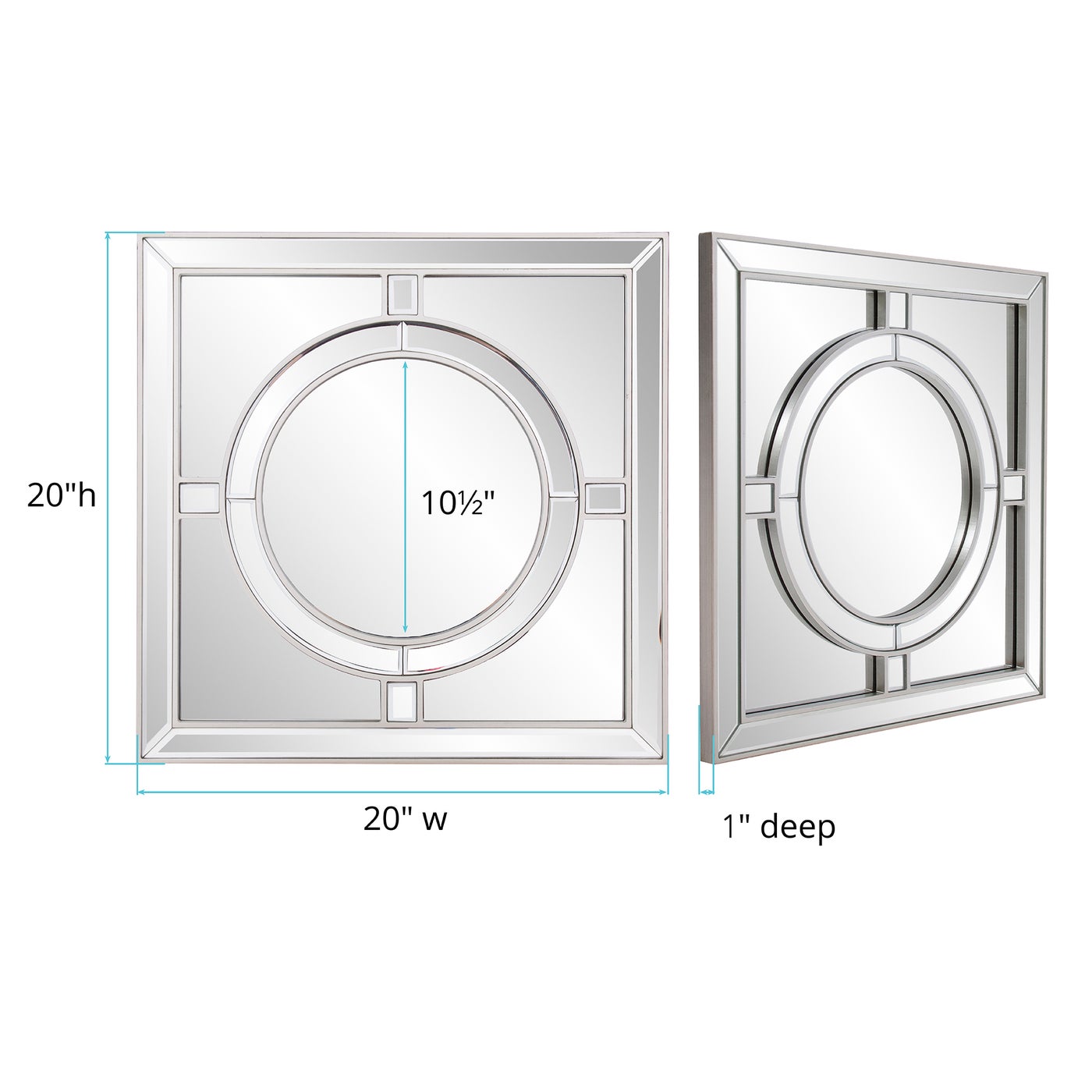Beveled Silver Squared Squared