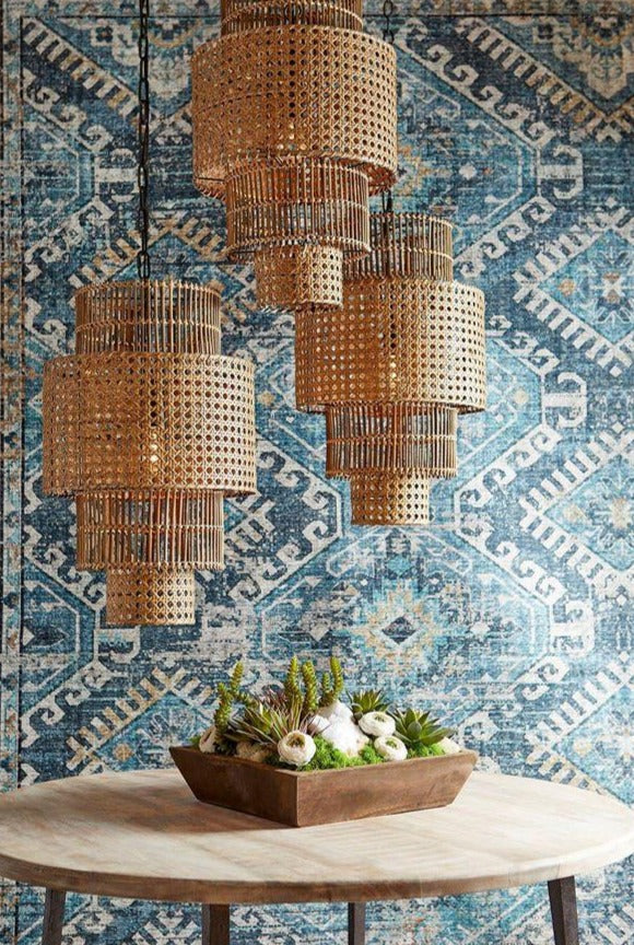 Woven Pendant - Cane & Rattan Collection