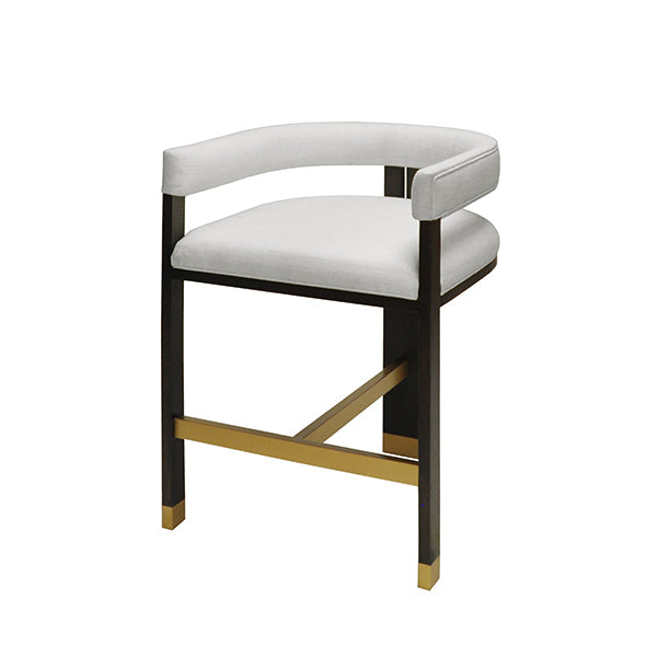 Dramatic Barrel Back Counter Stool