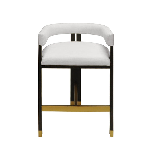 Dramatic Barrel Back Counter Stool