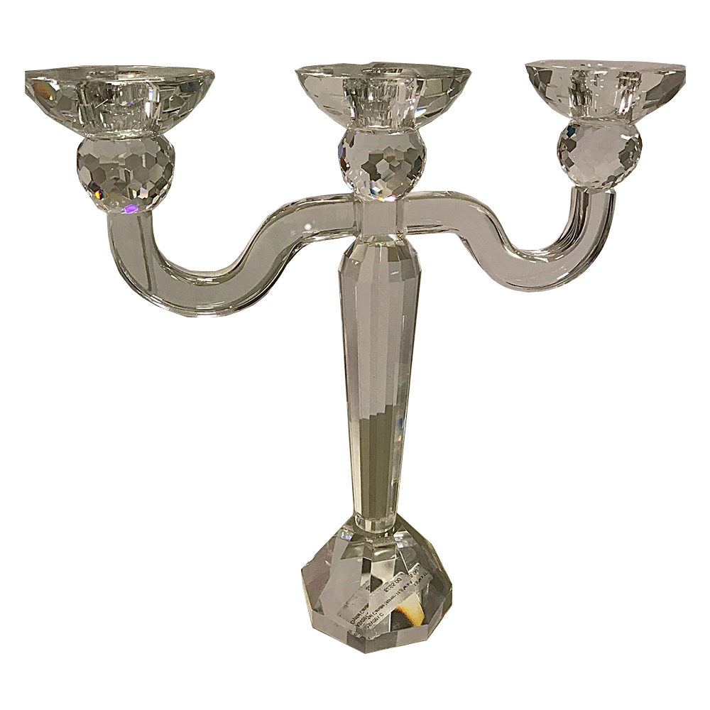 Crystal Candleholder 11.5" x 11"