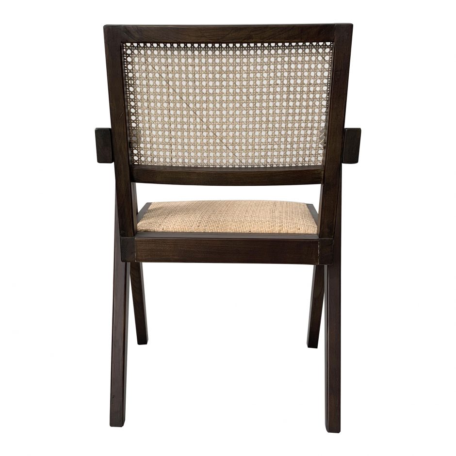Iconic Elm and Rattan Chair Dark Brown - Cane & Rattan Collection