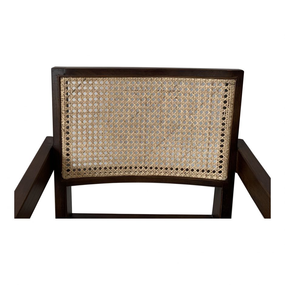 Iconic Elm and Rattan Chair Dark Brown - Cane & Rattan Collection