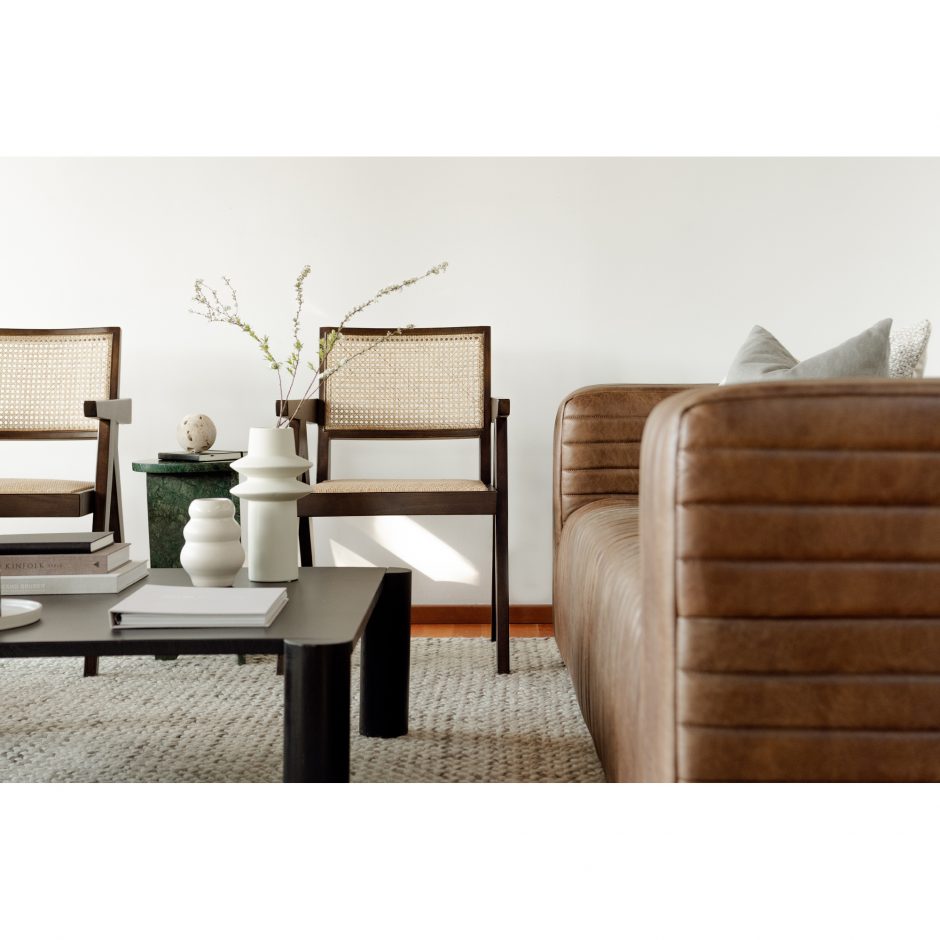 Iconic Elm and Rattan Chair Dark Brown - Cane & Rattan Collection