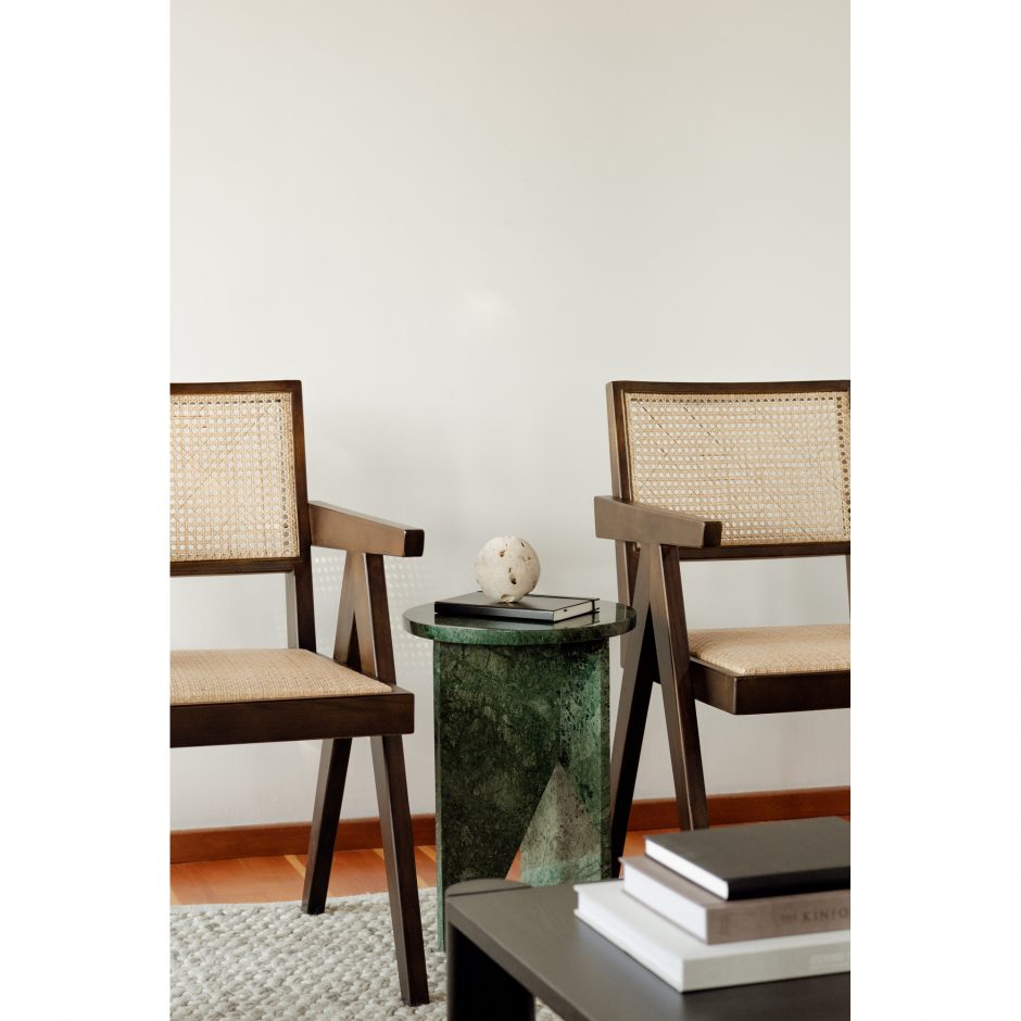 Iconic Elm and Rattan Chair Dark Brown - Cane & Rattan Collection