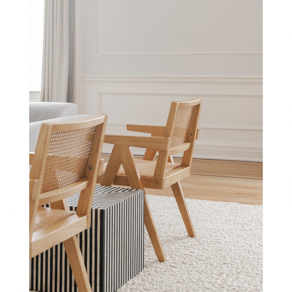 Iconic Elm and Rattan Chair Natural - Cane & Rattan Collection