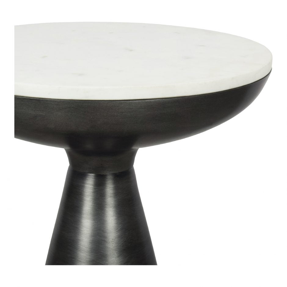 Elegant White Marble Side Table