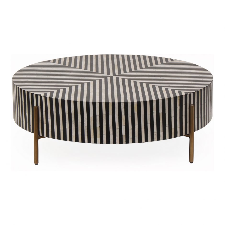 Bold Black and White Coffee Table