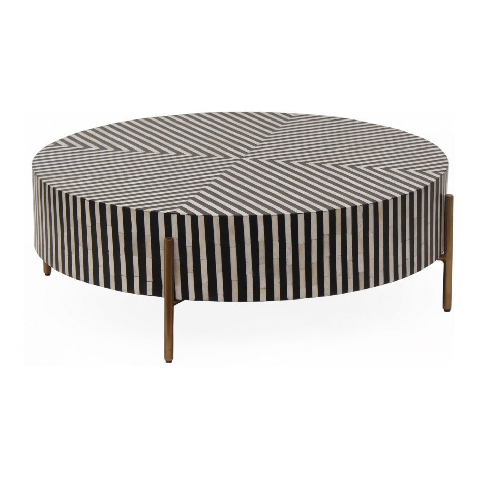Bold Black and White Coffee Table