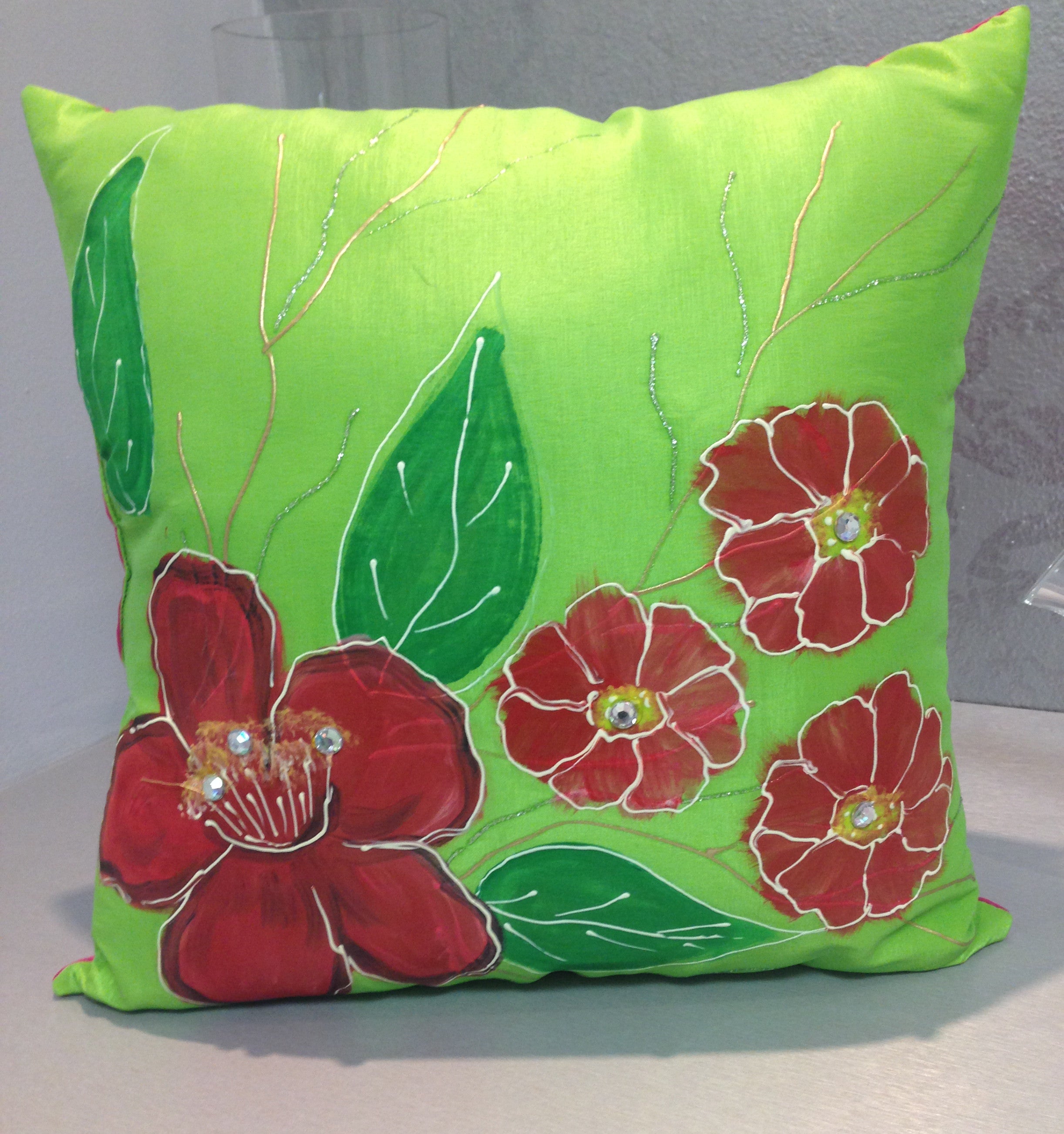 Floral Hand painted Pillows