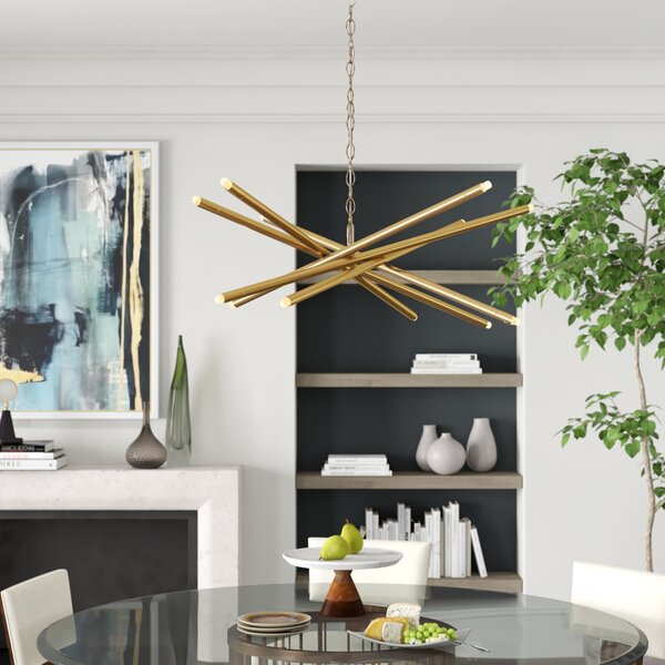 Modern Light Antique Brass Chandelier