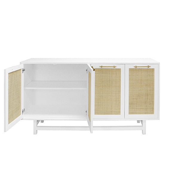 Natural Rattan White Sideboard - Cane & Rattan Collection