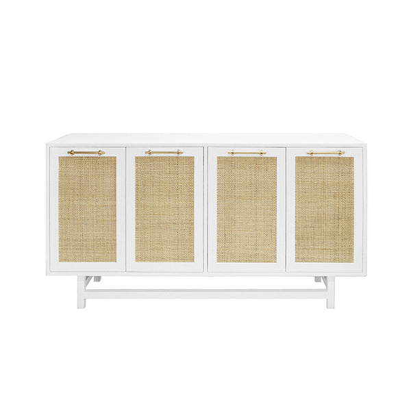 Natural Rattan White Sideboard - Cane & Rattan Collection