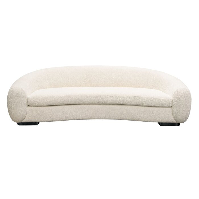 Trendy Boucle Curved Sofa