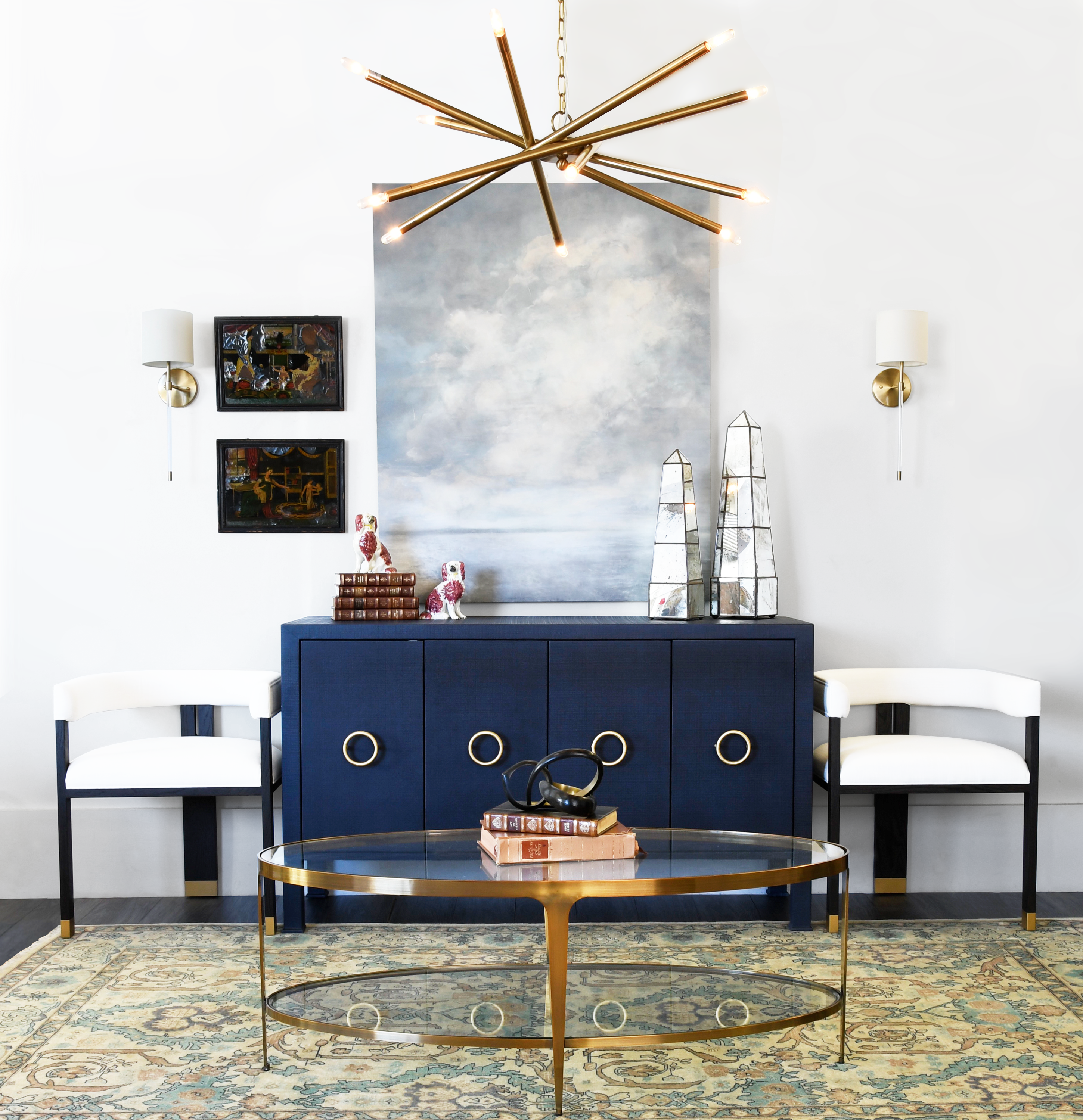 Modern Light Antique Brass Chandelier