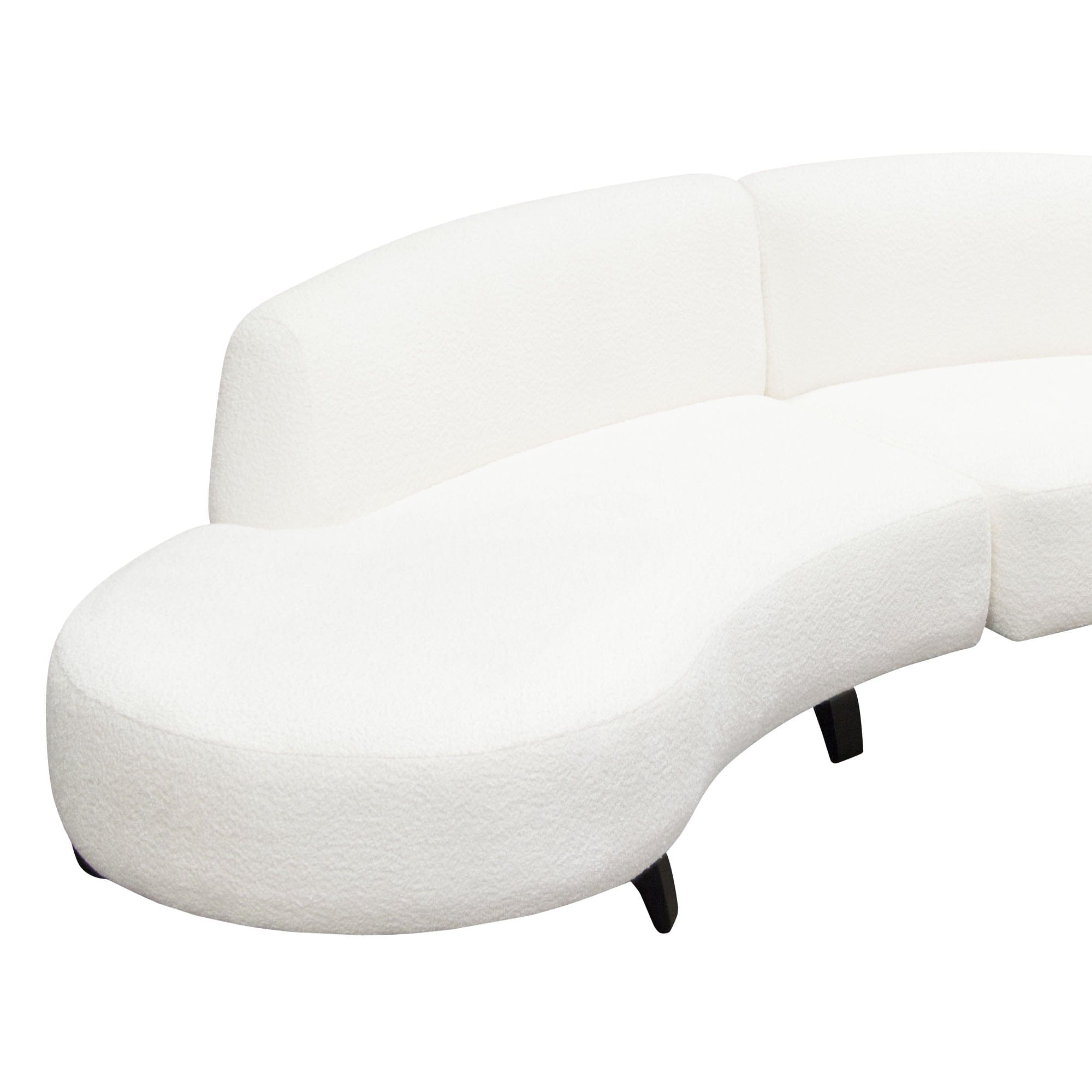 Sophisticated Curved Modular Sofa