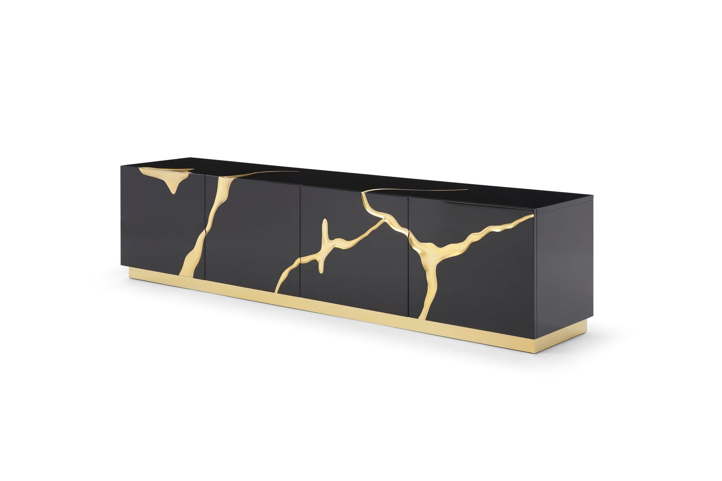 Modern Glam High Gloss Cabinet