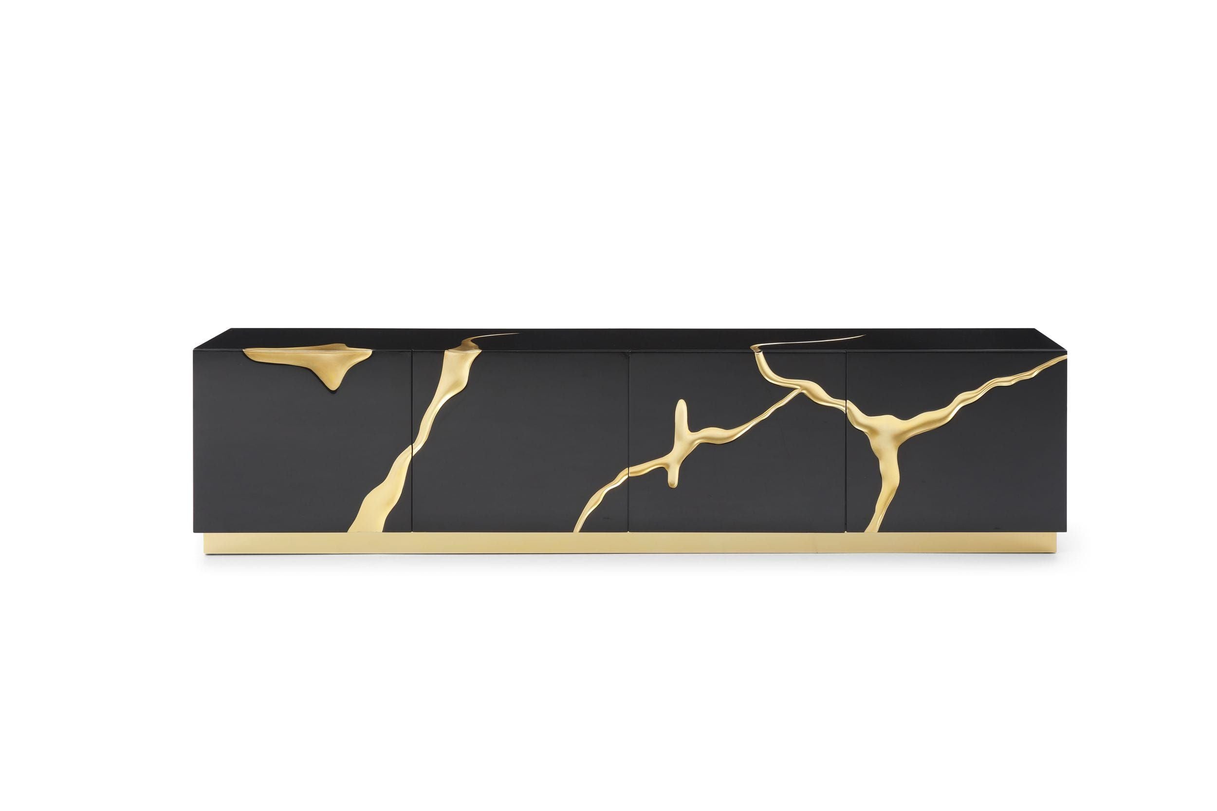 Modern Glam High Gloss Cabinet
