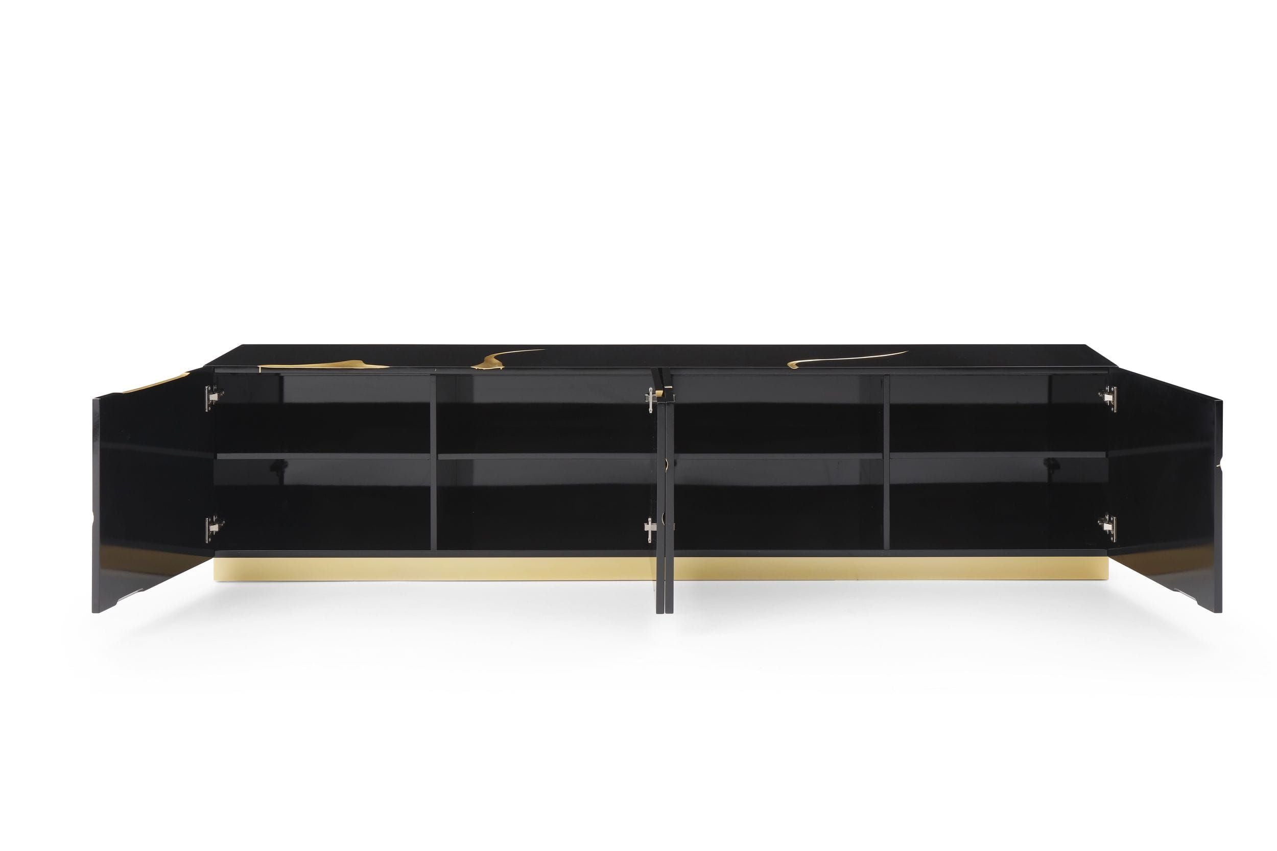 Modern Glam High Gloss Cabinet