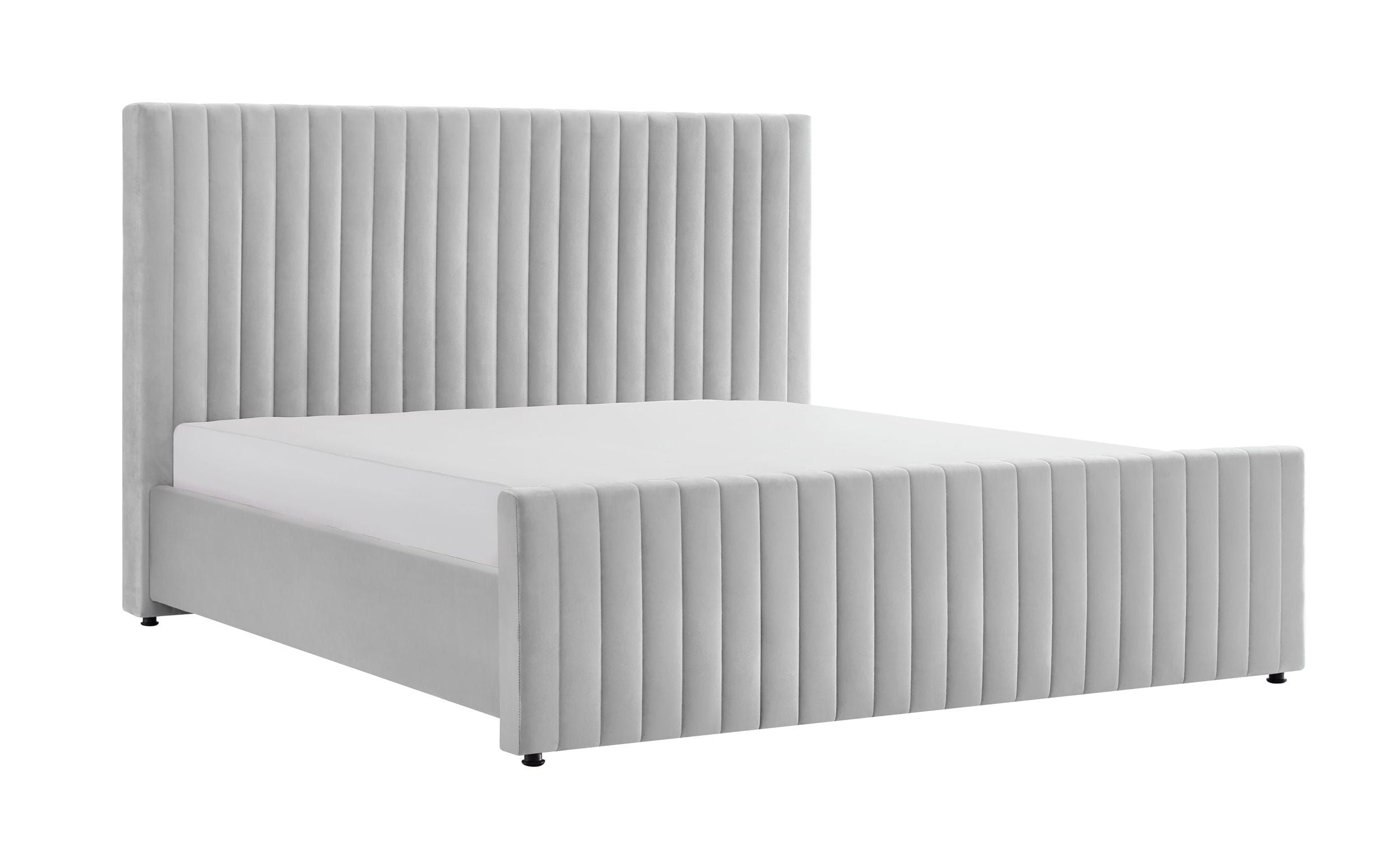 Contemporary Velvet Tufting Bed