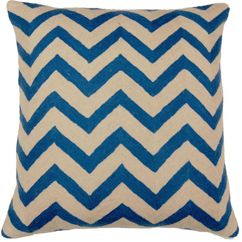 CHEVRON GREEN PILLOW
