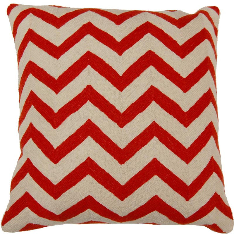 CHEVRON GREEN PILLOW