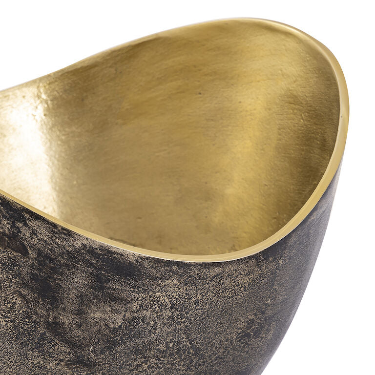 Black Polished Brass Bowl - Set of 2