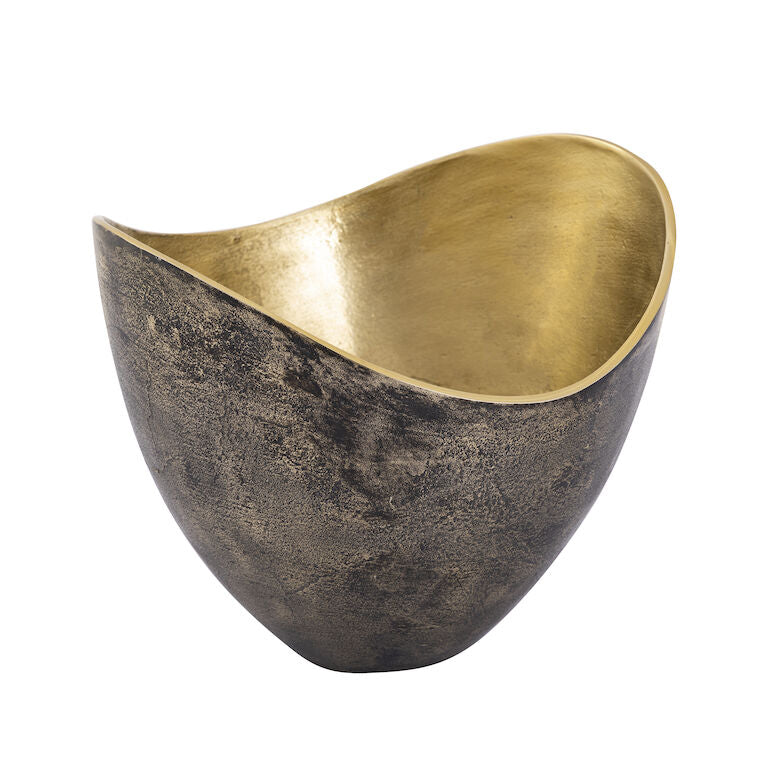 Black Polished Brass Bowl - Set of 2