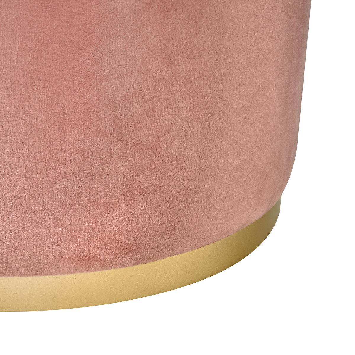 Chic Velvet Ottoman - Dusty Terracota