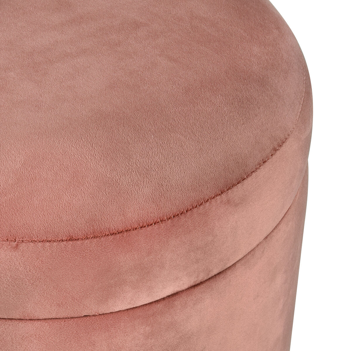 Chic Velvet Ottoman - Dusty Terracota