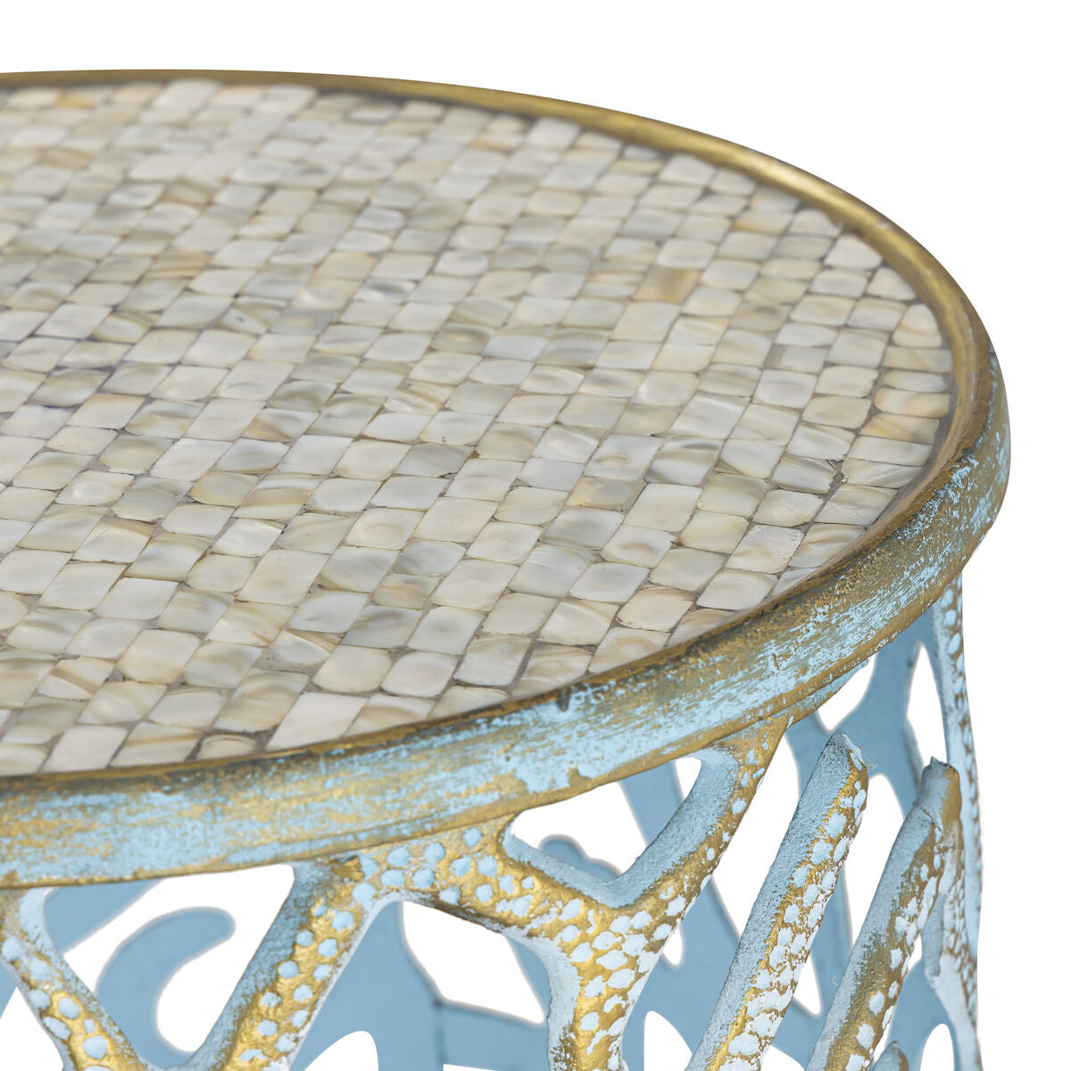 Coral Motif Table - Set of 2