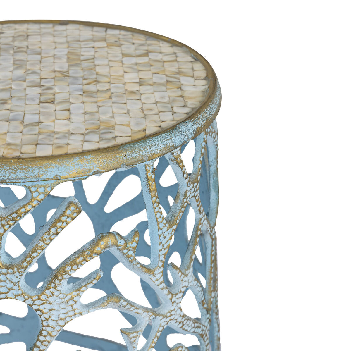 Coral Motif Table - Set of 2