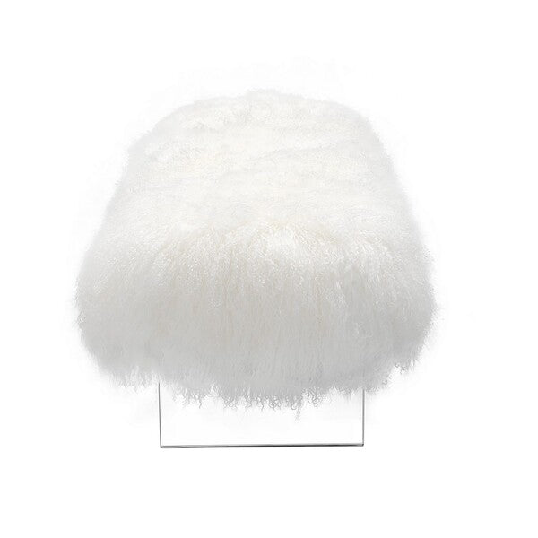 Luxurious Sheepskin Acrylic Bench