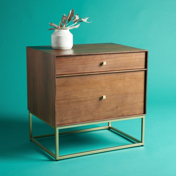 Mid-Century Walnut Nightstand